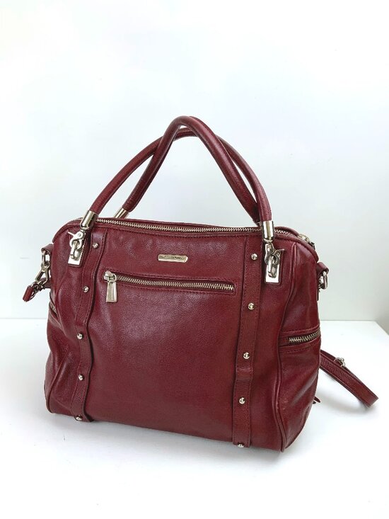 Rebecca Minkoff Handbags - Rebecca Minkoff Burgundy Leather Cupid Satchel Bag Purse Crossbody